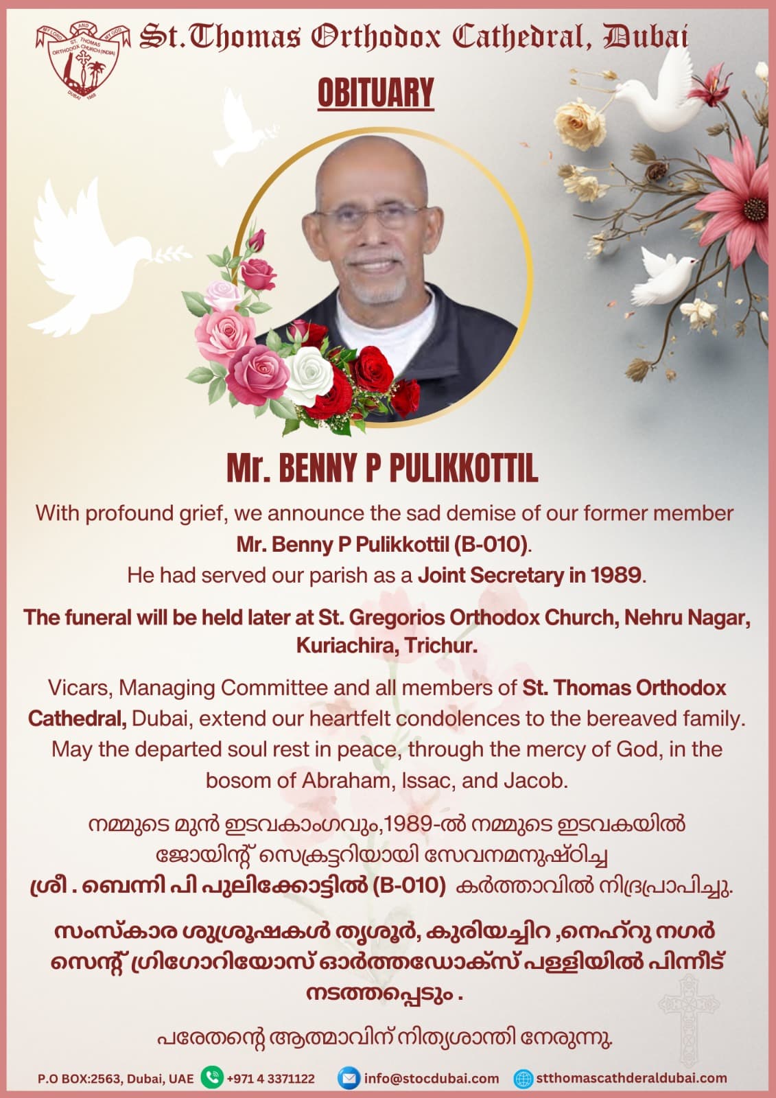 Mr. Benny P Pulikkottil